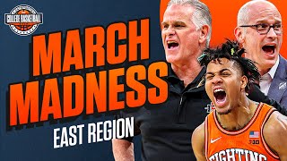 March Madness Sweet 16 Predictions - East Region 🏀 | UConn, San Diego State, Illinois, ISU