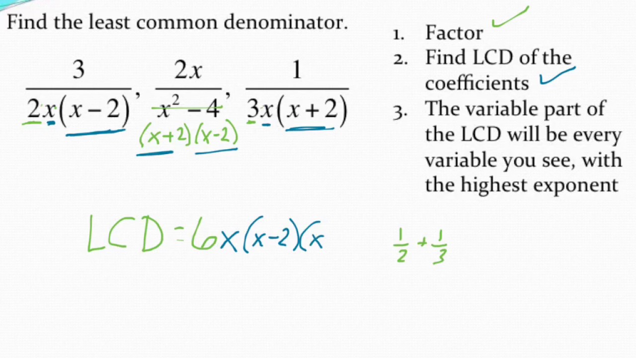 finding-a-least-common-denominator-of-algebraic-fractions-youtube