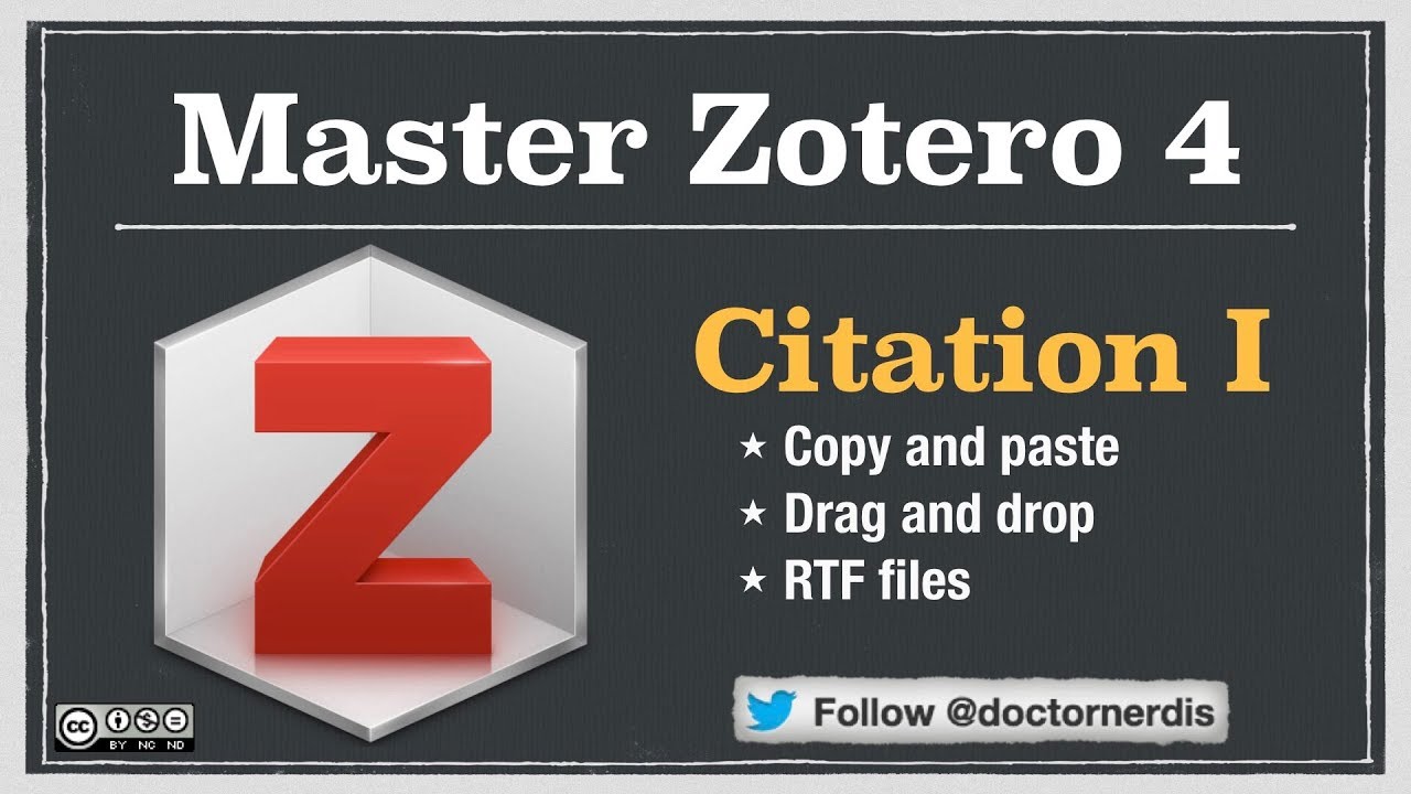 how to make citation in zotero