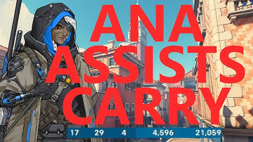 Hard Carrying with Assists on Ana in 6v6 Overwatch 2