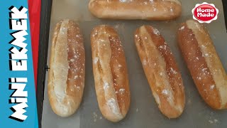 Mini Ekmek Yapımı Çıtır Çıtır Baget Ekmek Tarifi Mini Baguette Recipe Bread Recipes