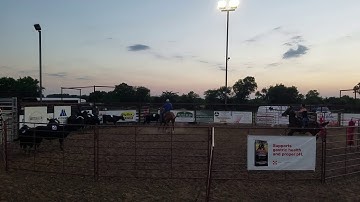 Clay West riding Dazzling Rhoda Rey - 10 Head Ranch Sorting Run in 38 Seconds!