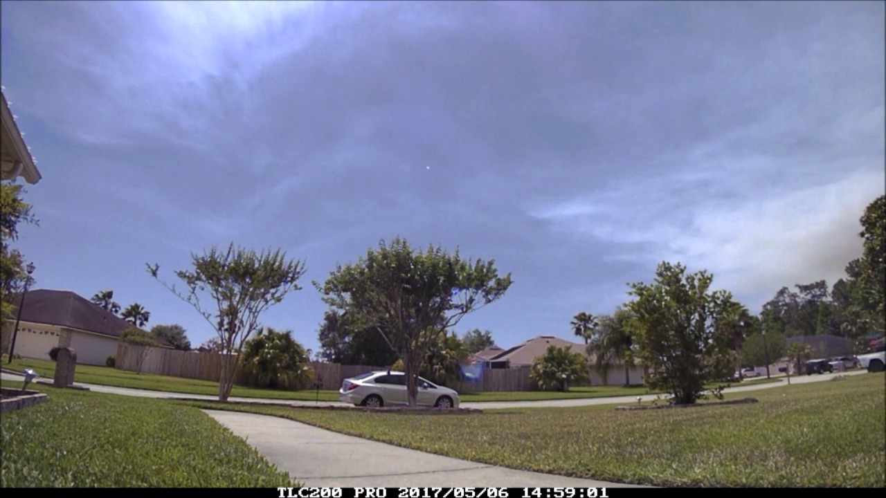 TimeLapse: Wildfire smoke drifting over St Johns, FL