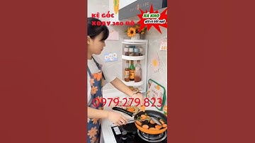 Kệ góc xoay 360 độ đa năng cho nhà tắm nhà bếp