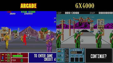 All Arcade Vs GX4000 Games Compared Side By Side