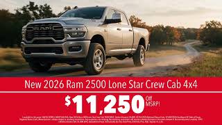 🔥 Save Over $11,000 on a New RAM 2500 at Lithia Bryan College Station - Limited Time!