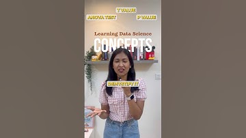 Learning new Data Science concepts - pvalues, tvalues and ANOVA Test #learndatascience #statistics
