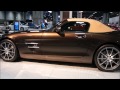 Mercedes sls amg roadster brown  2012 washington dc auto show