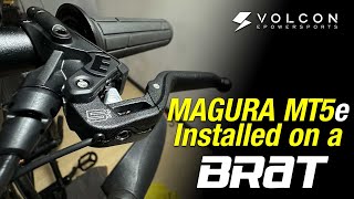 Magura MT5e Install on the Volcon Brat - Front Brakes #volcon #volconbrat #magurabrakes #ebike