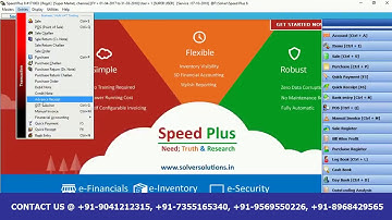 HOW TO MAKE SALE AND PURCHASE ENTRY WITHOUT INVENTORY IN SPEED PLUS