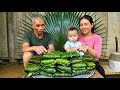 Make belicious traditional banana flower cakes to sell  tins daily life