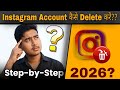 😱 Instagram Account Delete Kaise Kare? 2026 | 100% Working Trick by AK Gola #akgola#instagram#viral