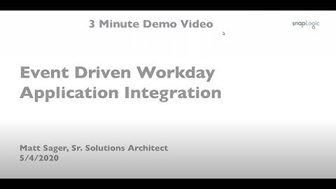 Event-Driven Workday Application Integration