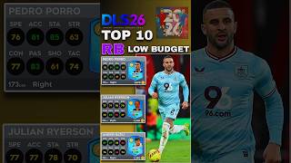 DLS 26 TOP 10 BEST LOW BUDGET RB 💥 | Stop Buying Expensive Players! #dls #dls26 #dreamleaguesoccer