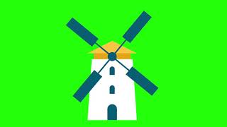 Wind Turbine Animation Free Green Screen I Latest Video 2020 I Green Screen Island I