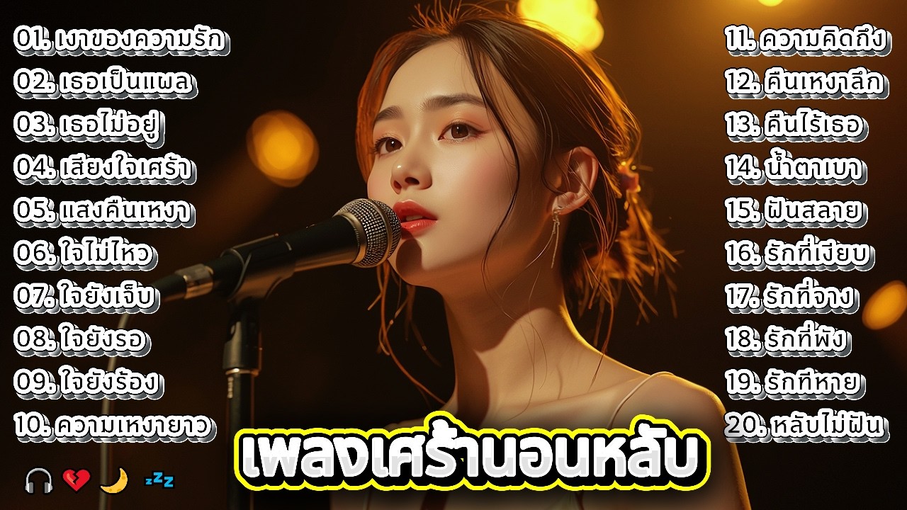 ระวังนะ…เพลงนี้อาจทำให้คุณร้องไห้ก่อนหลับ 😢 | Thai Sad Songs | Nightune Music