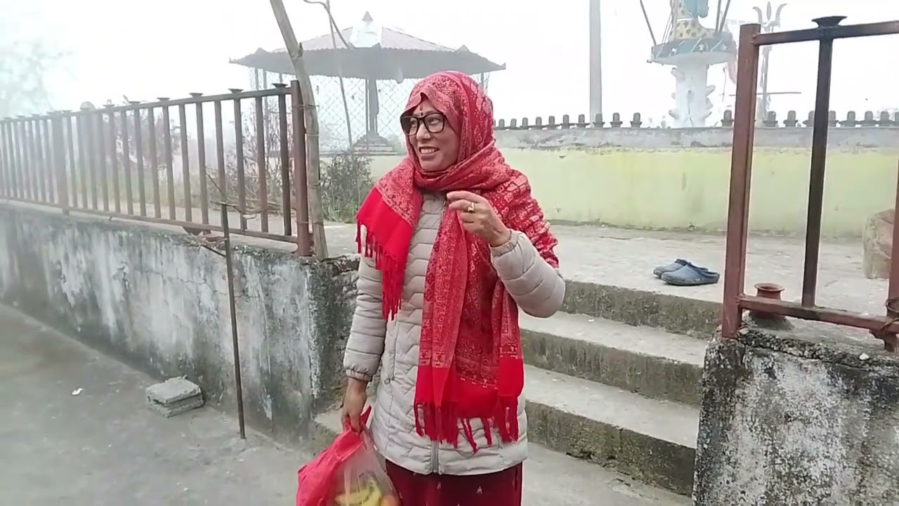 चितवन बिजय नगर गणेश मन्दिर दर्शन गर्दै ल 