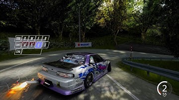 What drifting with a keyboard looks like in Assetto Corsa