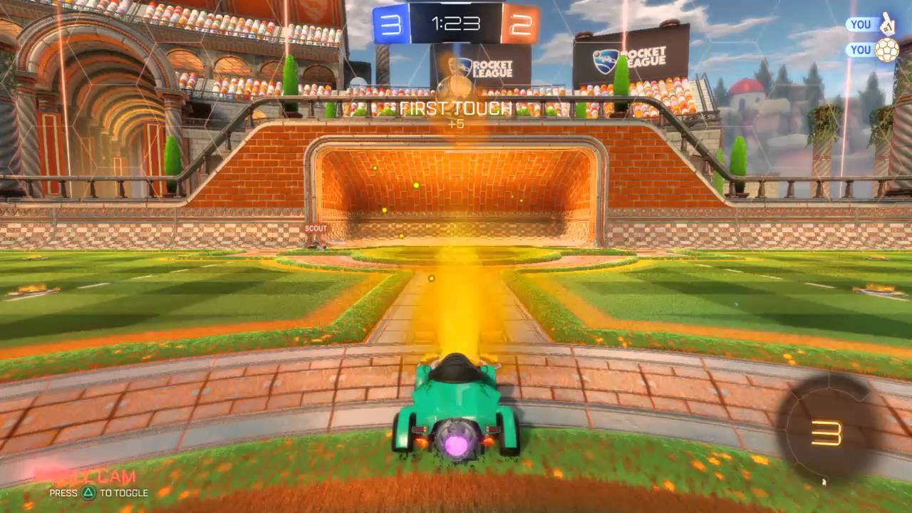 Rocket League!! Double Decker Shot!!
