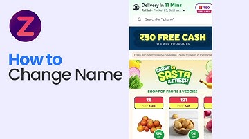 How to Change Name on Zepto