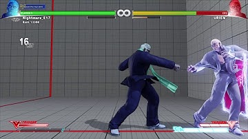 STREET FIGHTER V Urien Corner Stun Reset Combo With a fake reflector