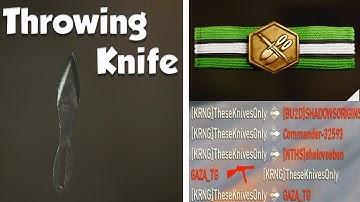 THROWING KNIFE ONLY in COD WW2 (Call of Duty: WWII Knife Only)