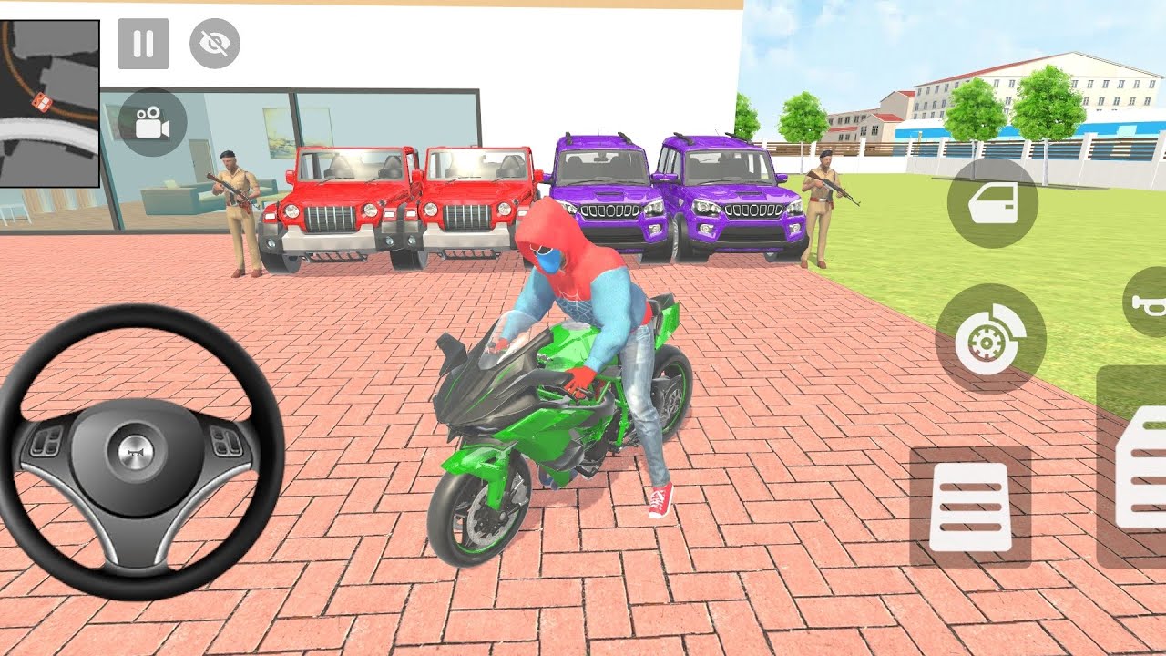 🎮 FRANKLIN ODER BY 2️⃣ RED CAR 🔴// & 2️⃣ MINT 🟣 CAR // 1️⃣ H2R SUPER BIKE 🇮🇳 //