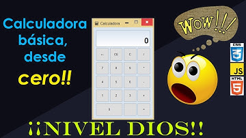 Como crear una calculadora básicas desde cero con html css javascript jquery | nivel dios