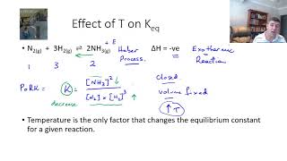 EAR#13 Effect of temperature on the equilibrium constant
