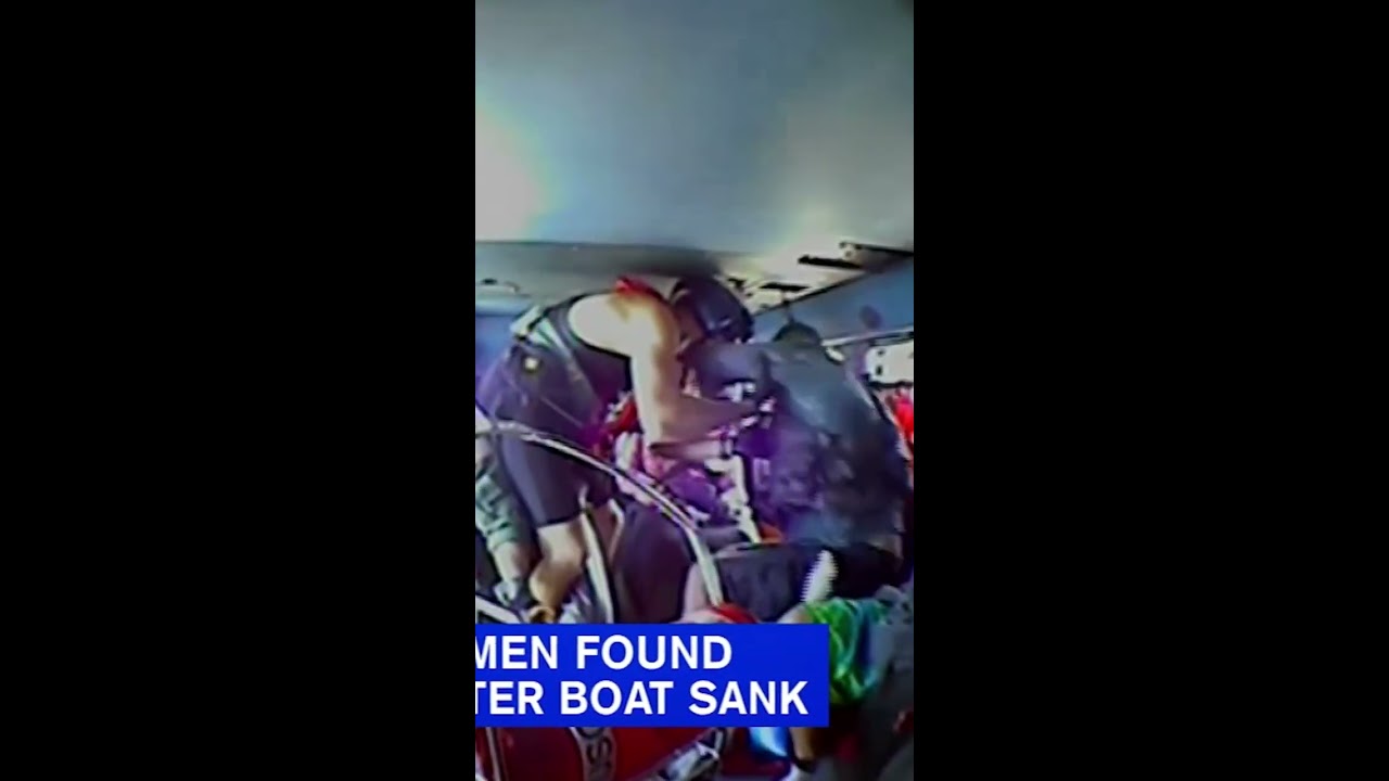 DRAMATIC RESCUE 3 People Who Were Shipwrecked Fought Off Sharks While Waiting For The Coast Guard