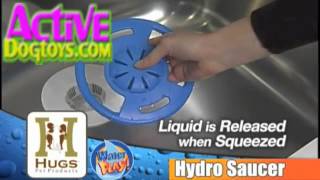 Hydro Saucer Dog Toy (Water-Squirting Frisbee) - www.ActiveDogToys.com