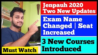 jenpauh 2020 two new updates |jenpas-ug 2020 |New Courses Introduced In jenpauh 2020 ??|jenpauh 2020