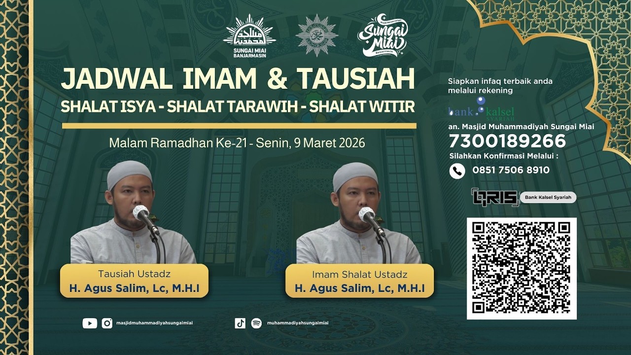 [Live] Qiyamu Ramadhan 1447 H Malam Ke-21