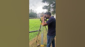 Surveying with total station ❤️ #TS #totalstation #surveying #itum #ndt #civil #civilengineering