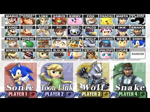 Super Smash Bros Brawl - Как разблокировать все символы