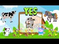 Animal Names And Sounds | Learn Animals Names &amp; Sounds | For Kids | educational vídeo