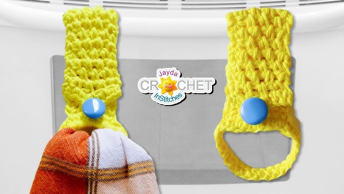 How to Crochet Hanging Kitchen Towel - Naztazia ®