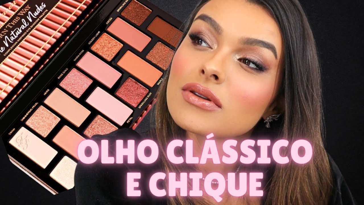 VOCÊ PRECISA TER ESSA PALETA! Tutorial Olho Clássico com a Paleta Too Faced Born This Way