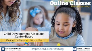 Career Training Certificates - Child Development Associate - Center-Based (Voucher Included)