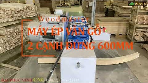 MÁY CHÀ MÁY ÉP VÂN GỖ 2 CẠNH ĐỨNG 600MM WOODMASTER WM-600G2E Tạo vân gỗ tự nhiên cho chi tiết cong.