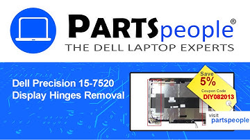 Dell Precision 15-7520 (P53F002) Display Hinges How-To Video Tutorial