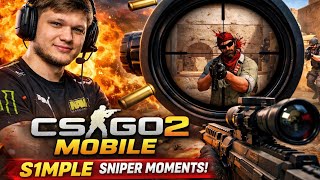 🎯🔥 CSGO2 MOBILE SNIPER MOMENTS | S1MPLE MODE ON