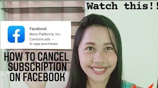 HOW TO Cancel or Pause Ng fan Subscription sa Facebook | Marchaly Vlog