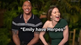 Dwayne Johnson And Emily Blunt Savage Moments #2