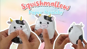 DIY squishmallow paper squishy tutorial-super easy! | How to make a DIY squishmallow paper squishy