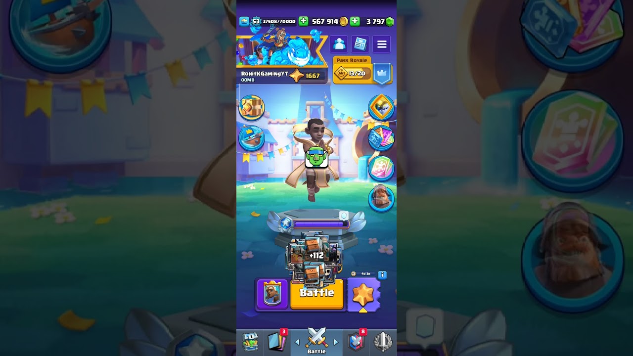 Clash Royale's Fire & Ice Massive Claims all levels Amazing and Upgrades