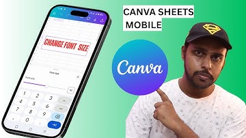 How to change font size in canva sheets mobile | change text size in canva sheets mobile