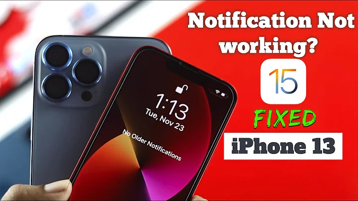 Fix- iPhone 13 Pro Max/Mini Notification Not working! [iOS 15]