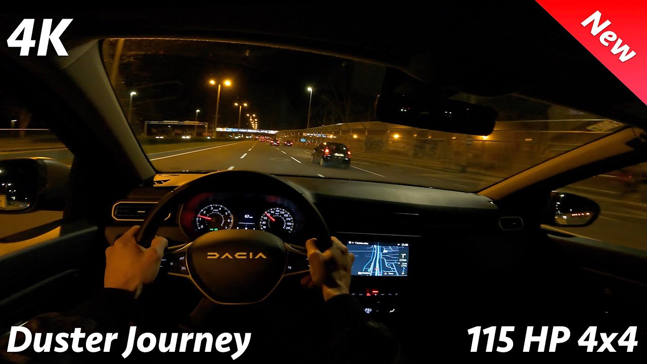 Dacia Duster (Facelift) 2023 Night POV Review in 4K (Journey, 1.5 dCi ...