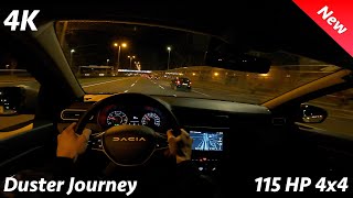 Dacia Duster (Facelift) 2023 Night POV Review in 4K (Journey, 1.5 dCi 115 HP, 6-speed, 4x4)